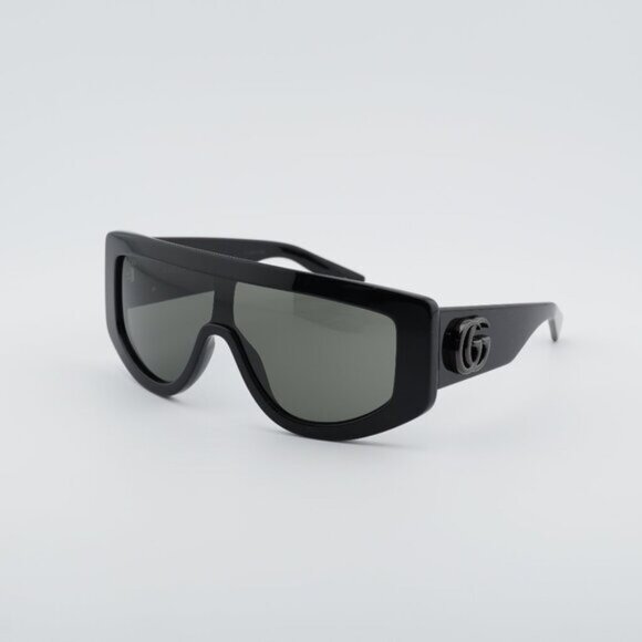 Gucci GG1950S 001 Sunglasses Black Shield Frame, Grey Lenses main image 9